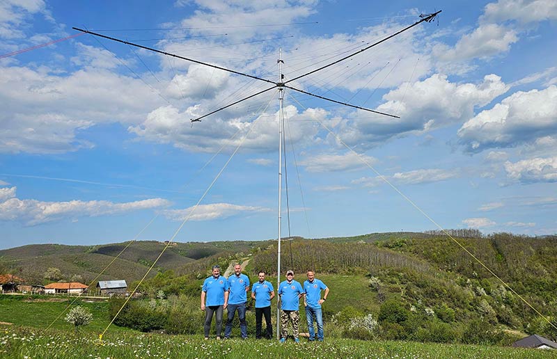 The crew is up on the hill. They're about to take the station down.